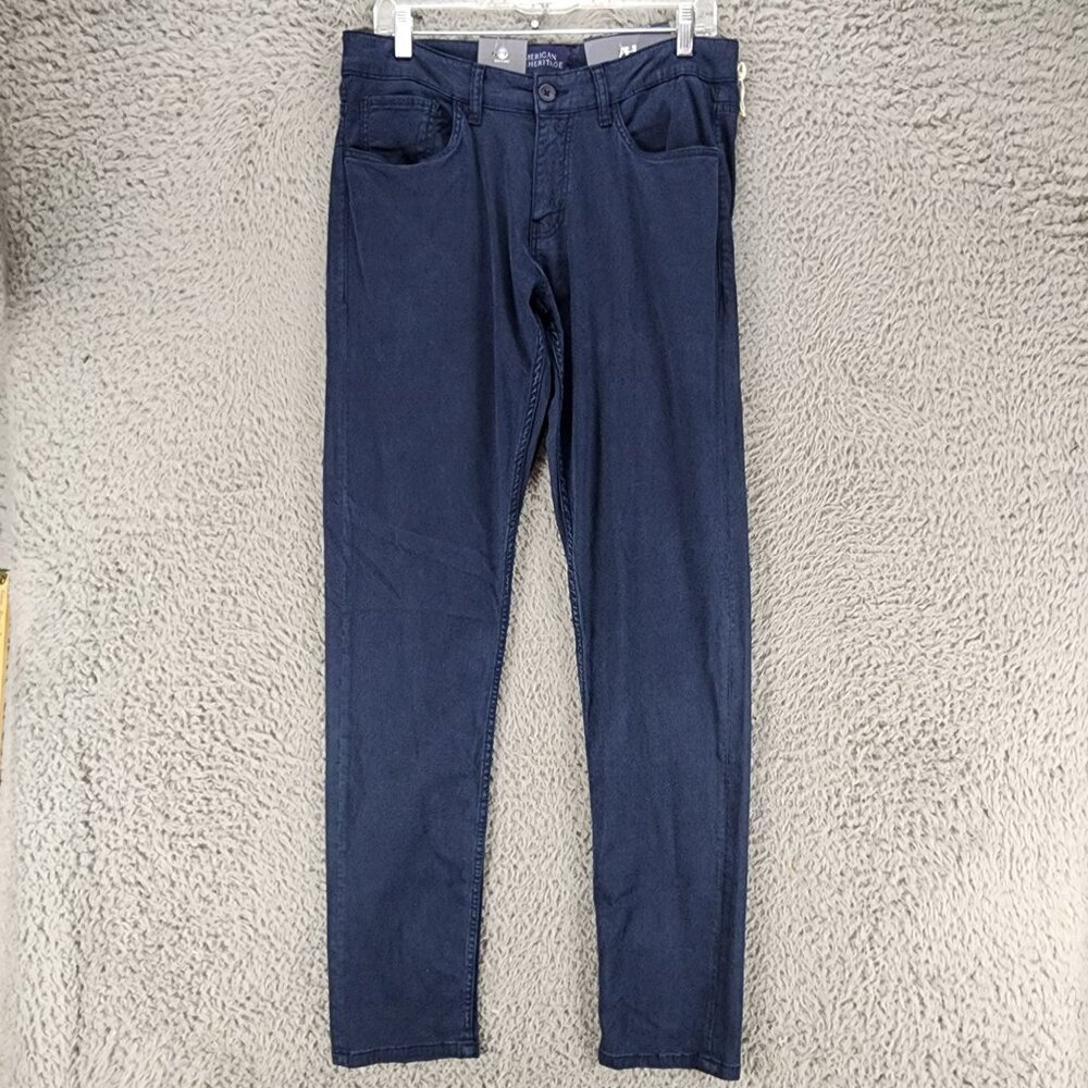 American Heritage Jeans Mens 32x34 Blue Stretch Mid Rise Modern Fit *NWT*